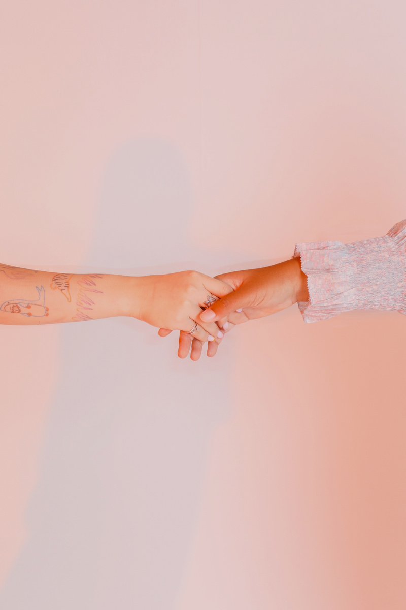 Holding Hands Close-up 